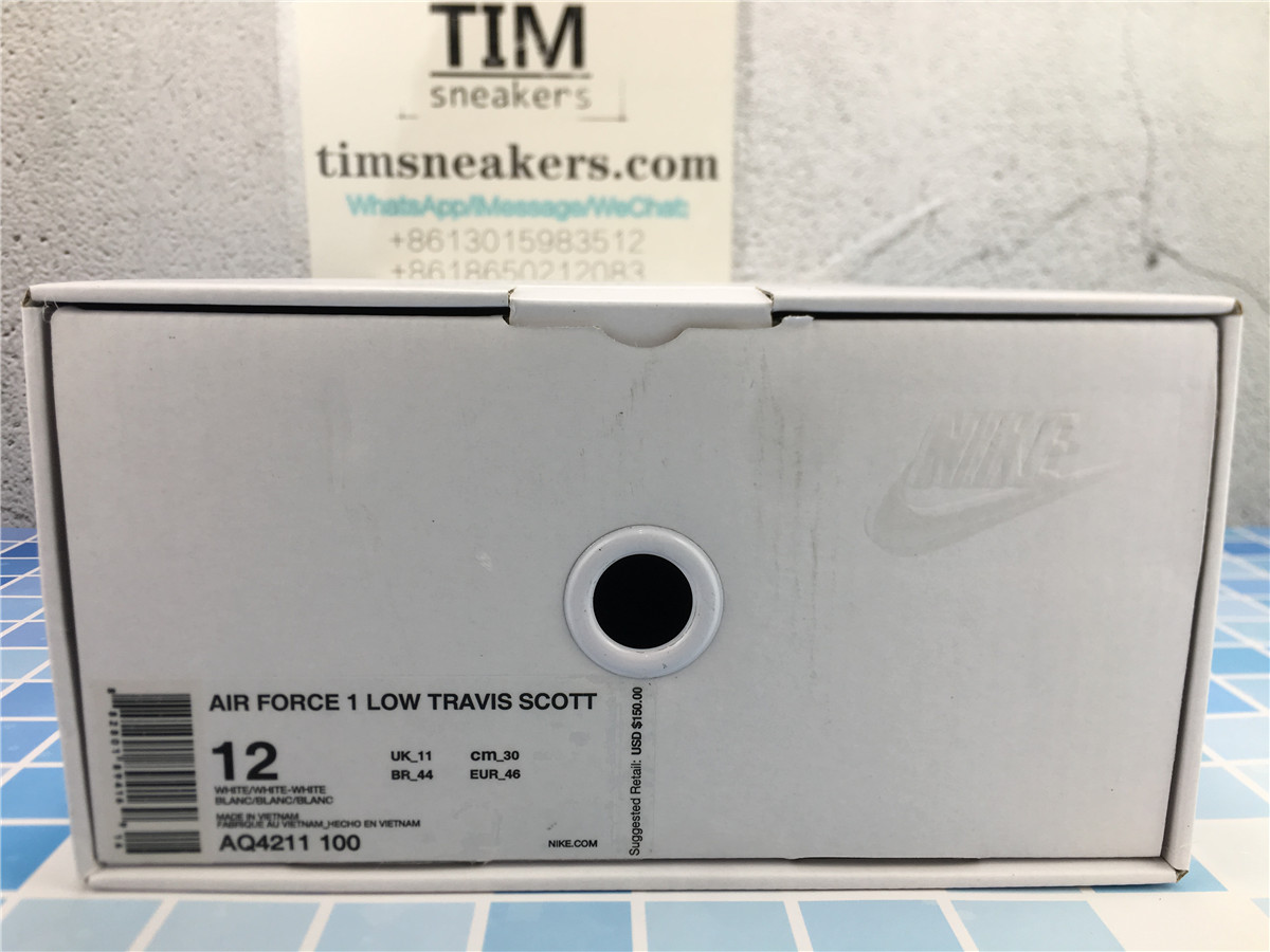 Travis Scott x Nike Air Force 1 Low Travis Scott-White AQ4211 100